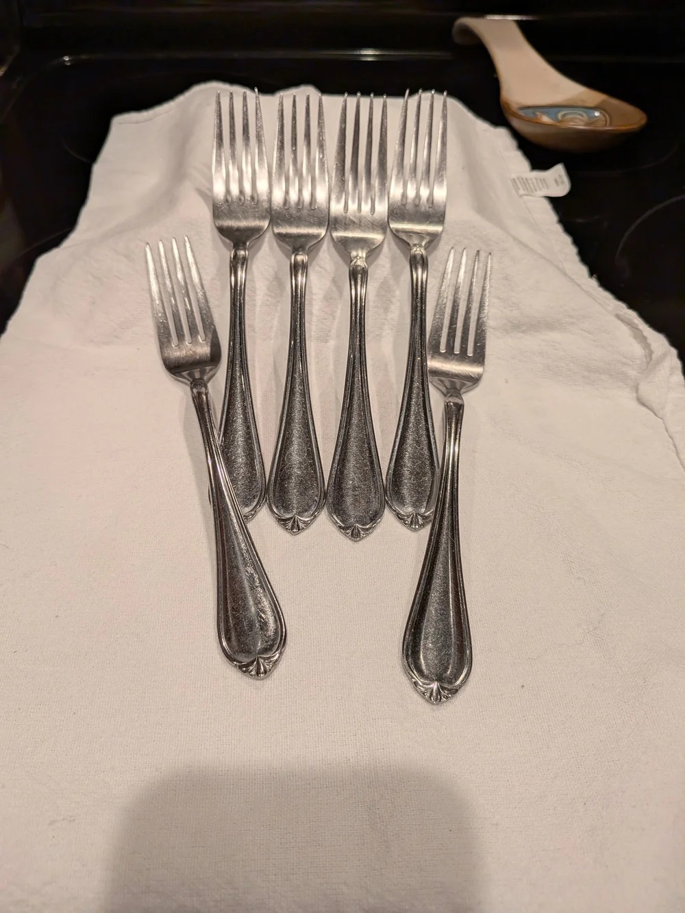Reed & Barton Solange Stainless Steel Dinner Forks - Set of 6